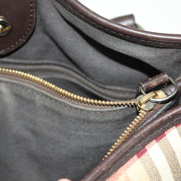 Burberry Northfield Convertible Tote Haymarket Coated Canvas Small Tote Bag - Picture 9 of 16